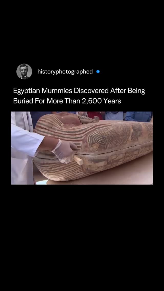 Instagram post by @historyphotographed for NBC News. Caption reads: This video shows the discovery of multiple caches....