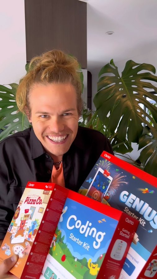 Instagram post by @iam.mrluke for play Osmo. Caption reads: I think this is one of the most enjoyable learning....