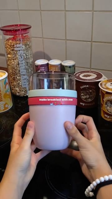 Instagram post by @kissedbykate_ for mymuesli. Caption reads: cereal >>> #mymuesli #food #foodie....