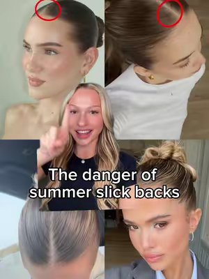 TikTok post by @jemmaviolett for ELROEL. Caption reads: [...] My summer slick back hack is the @ELROEL....