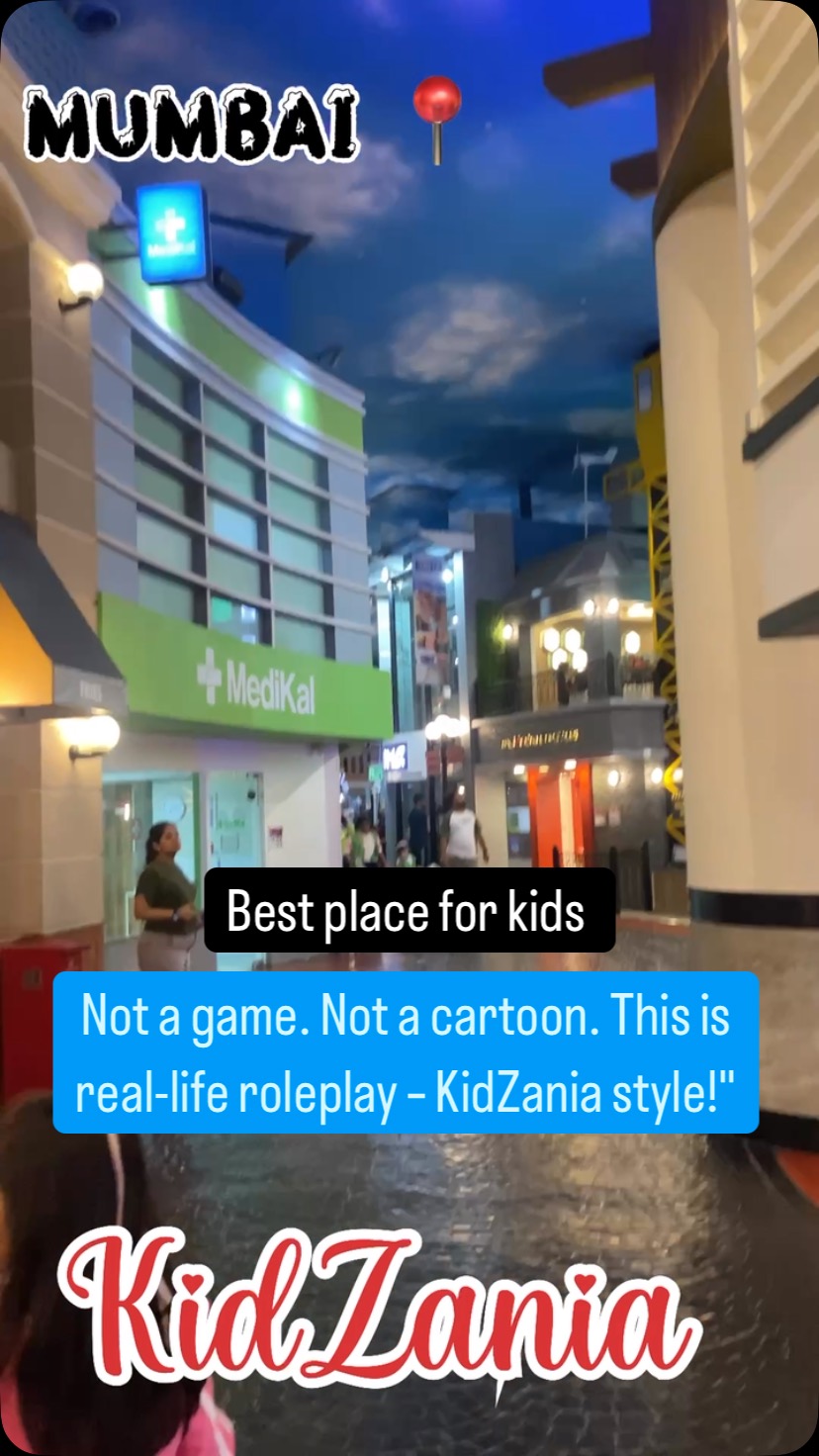 Instagram post by @little_computer_mahi for KidZania. Caption reads: [...] become heroes of their own stories! At....