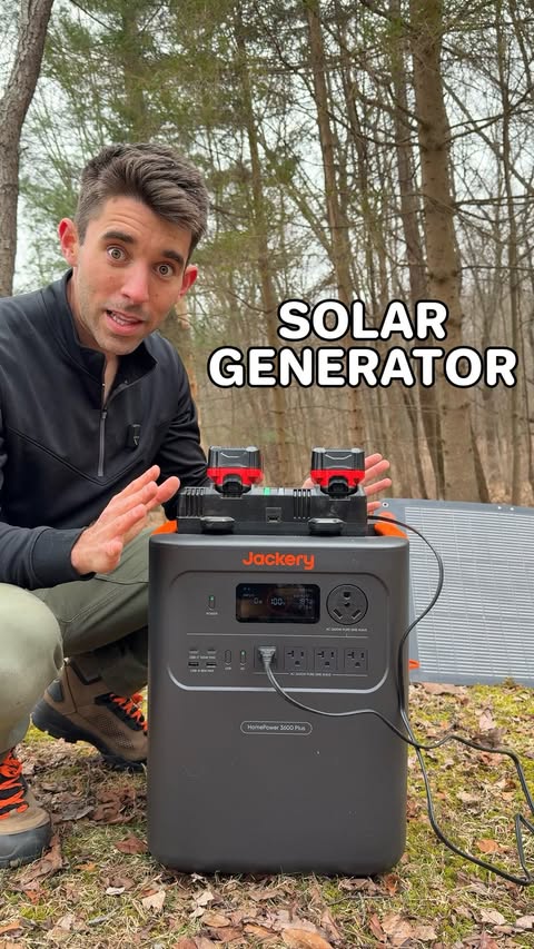 Instagram post by @farmernick for Jackery. Caption reads: [...] restrictions ☀️ I already use @jackery’s....