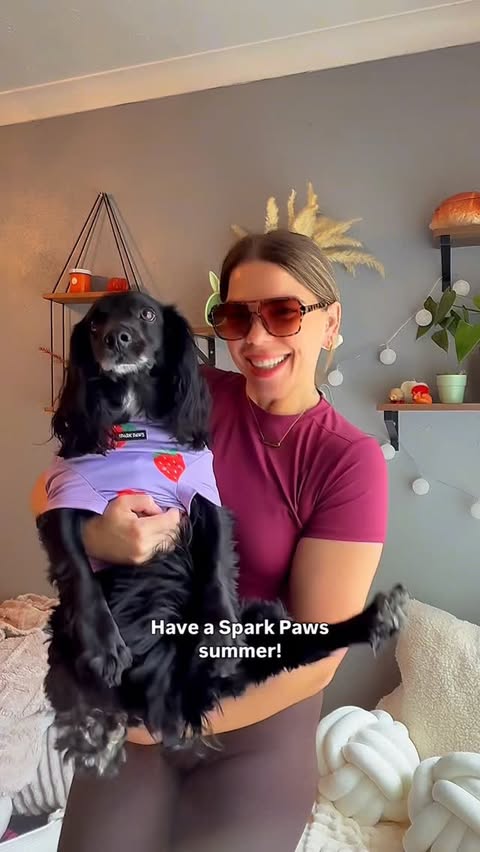 Instagram post by @mooseyandjade_ for Spark Paws. Caption reads: [...] in our bio to save 15% on your order!....