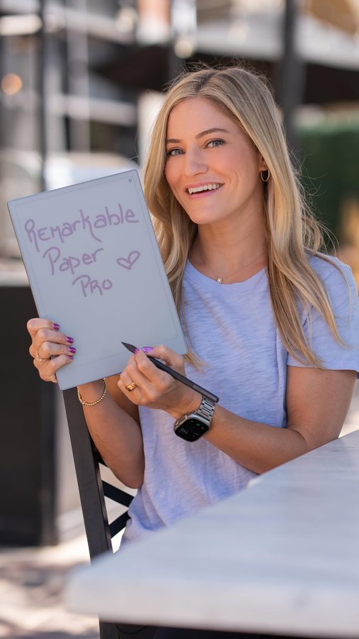 Instagram post by an influencer for reMarkable. Caption reads: Check out @remarkable to learn more about their....