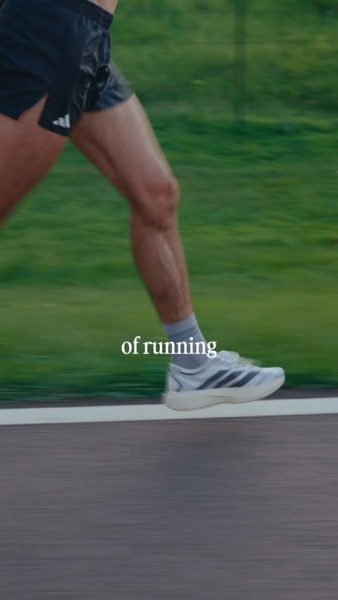 Instagram post by @bkelly5192 for adidas Running. Caption reads: My favorite shoe for going fast: the....