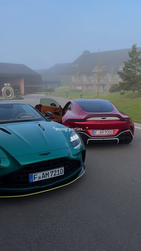 Instagram post by @the.mattbook for Aston Martin. Caption reads: [Ad] Different type of parties 😮‍💨 #astonmartin....