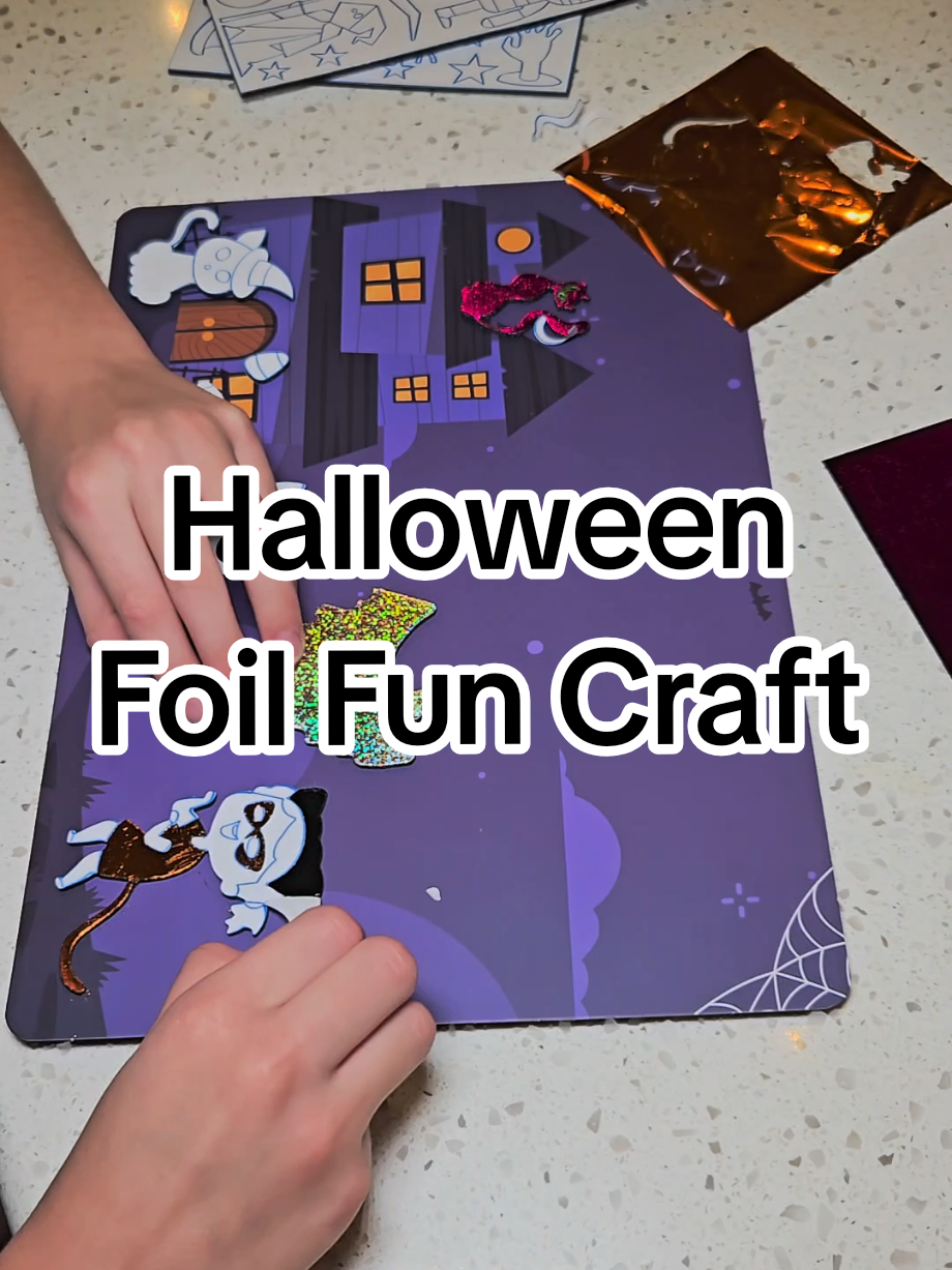 TikTok post by @amberli.elizabeth for Skillmatics. Caption reads: [...] for this Halloween craft 👻✨ The Skillmatics....