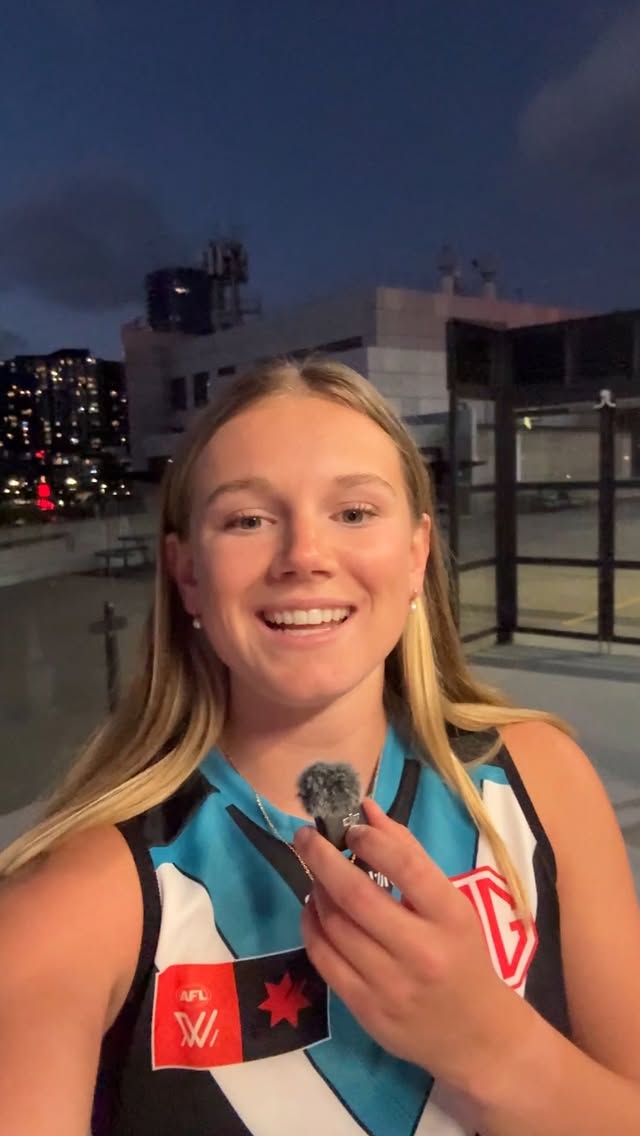 Instagram post by @pafc_w for Telstra. Caption reads: can’t wait! ⚡️ thanks to @telstra.