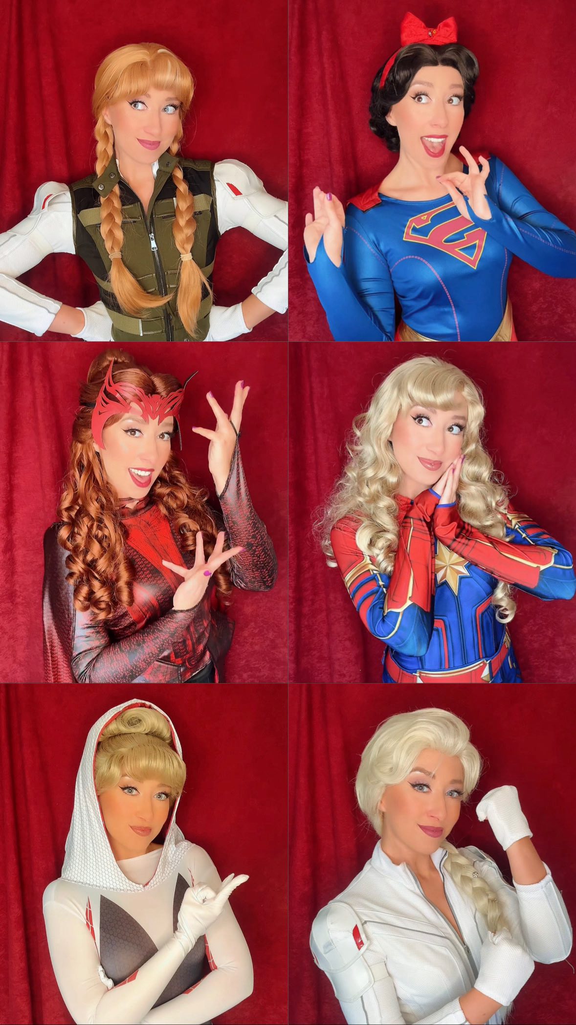 Instagram post by @georgiafawcett for Halloween Costumes. Caption reads: The Disney Princesses group Halloween costume go....