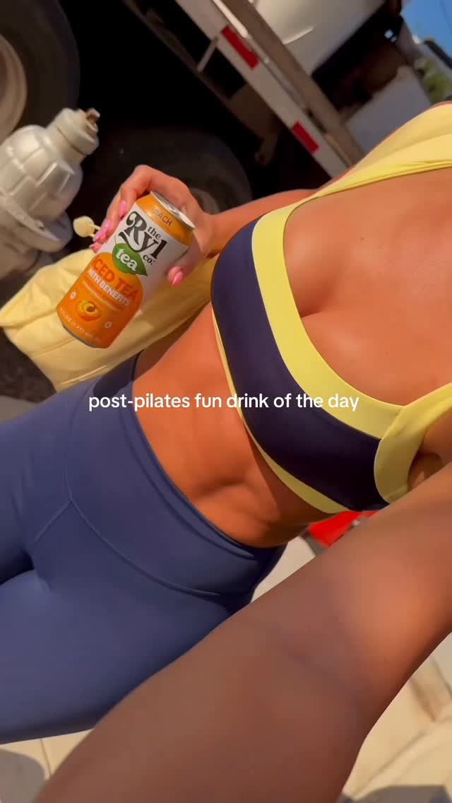 Instagram post by @hann_berkk for Ryl Tea. Caption reads: Rewarding my reformer shakes with a Ryl....