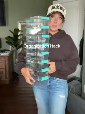 TikTok post by @mamamillee for Vtopmart. Caption reads: @Vtopmart #organizedhome #organize #organization....