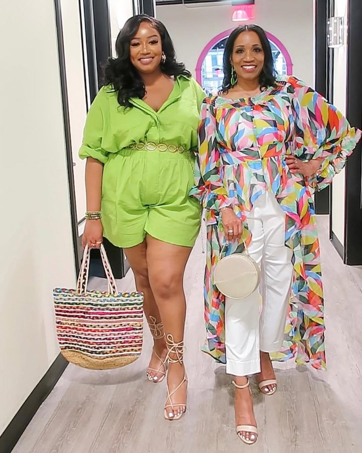 Instagram post by @simplysonja_m for Ashley Stewart. Caption reads: I can’t thank @byashleystewart enough for allowing....