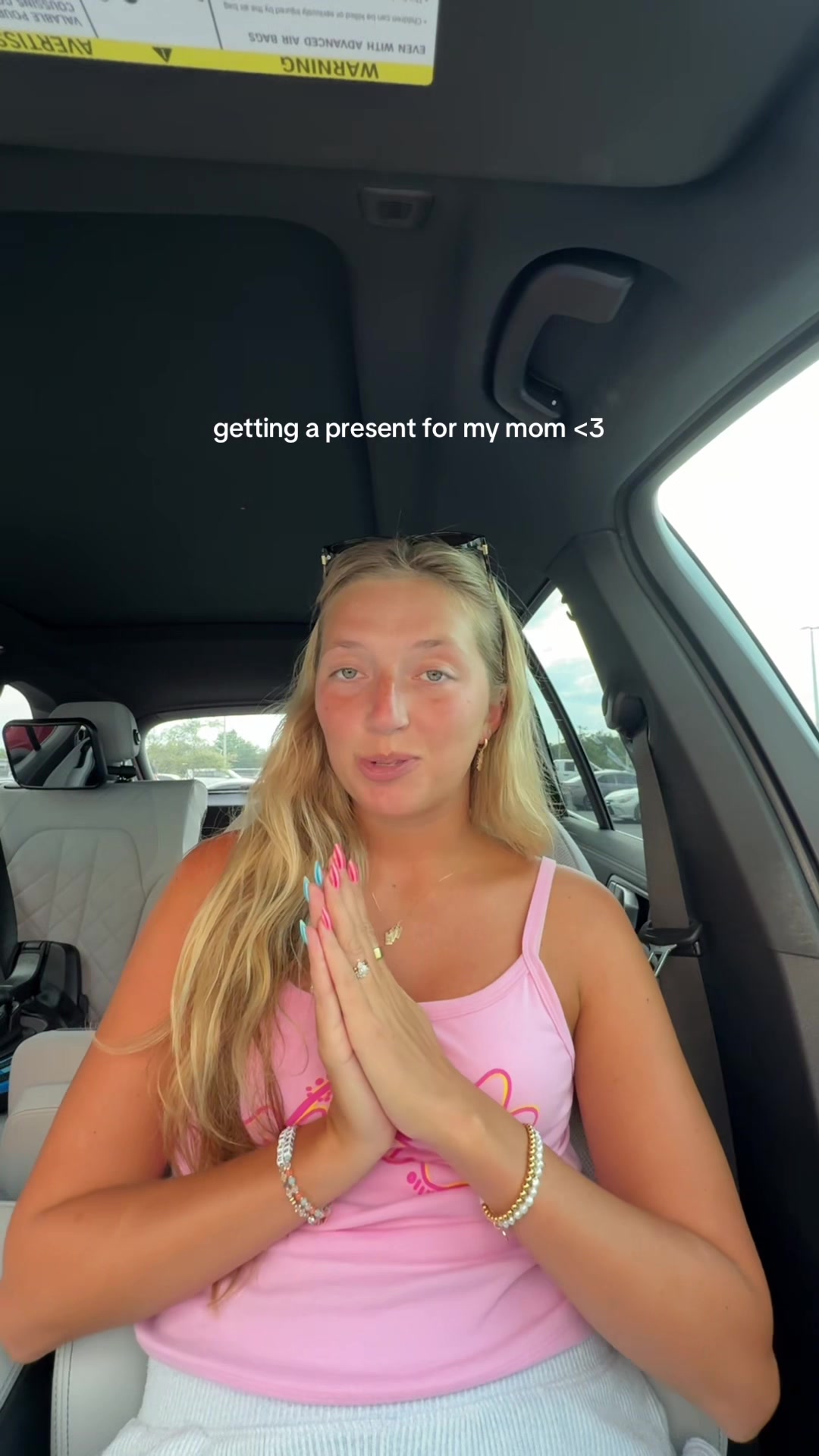 TikTok post by @itsgretawilson for Ulta Beauty. Caption reads: Gifting my mom goodies from the Big Summer Beauty....