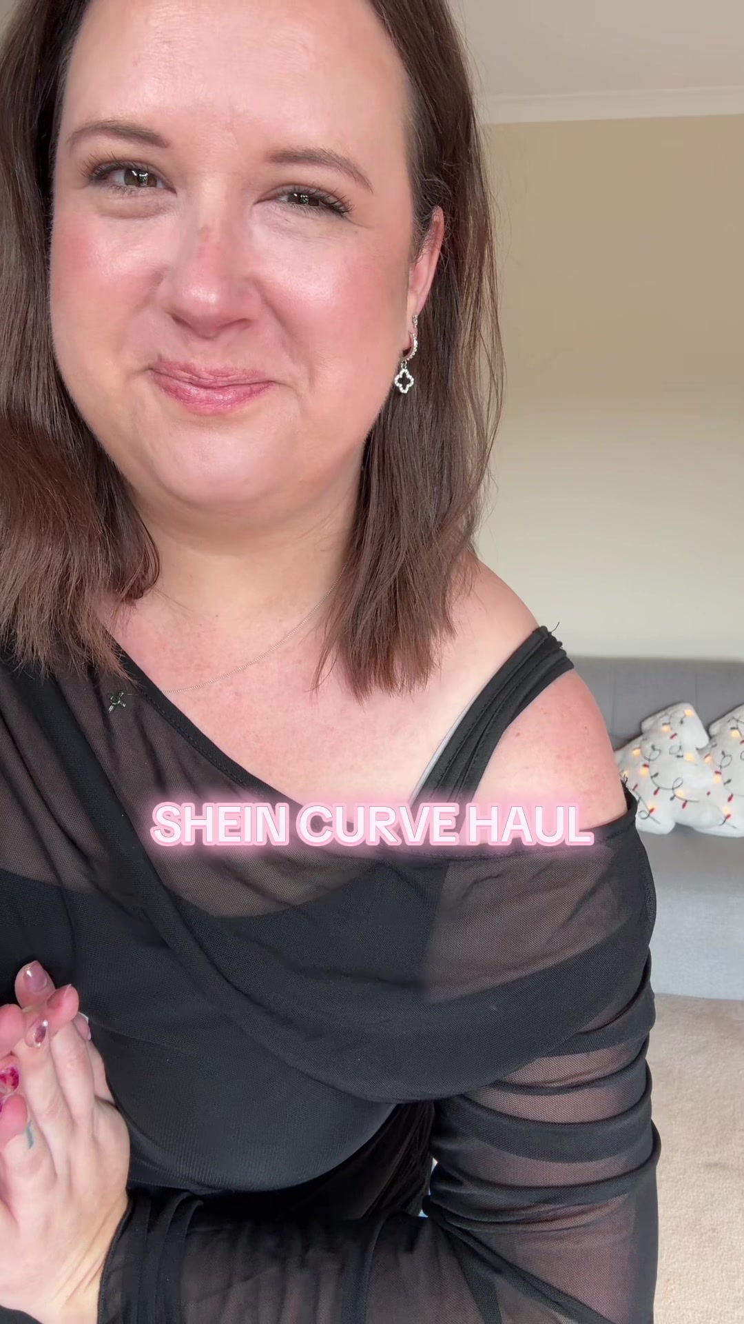 TikTok post by @_haywire_84 for Shein. Caption reads: Spring wardrobe reset: SHEIN Curve edition…....