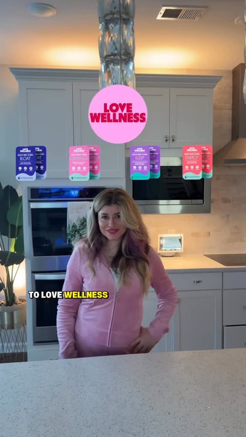 Instagram post by @the_mediterranean_chick for Love Wellness. Caption reads: [...] my routine. Lately I’ve been using Love....