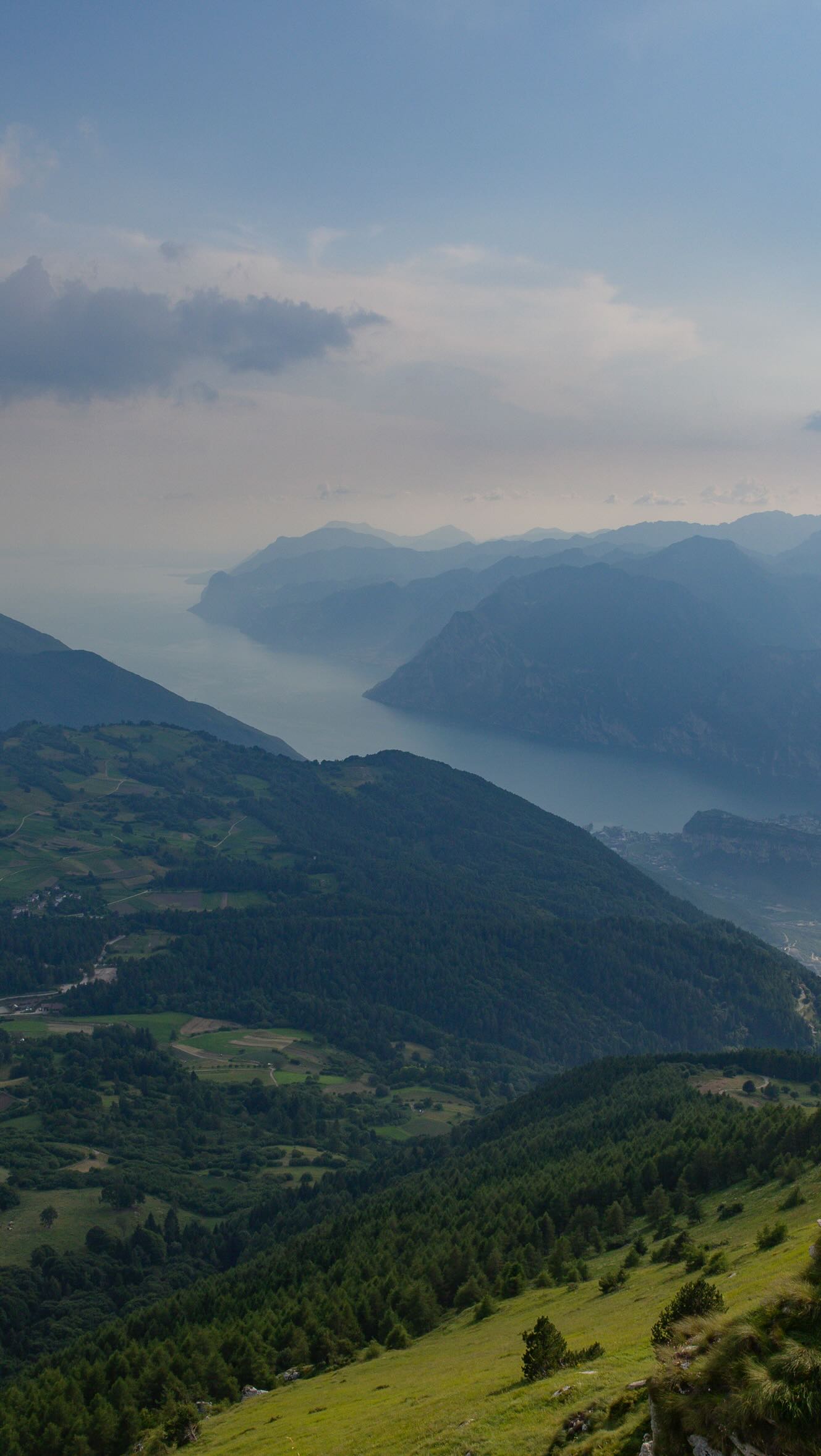 Instagram post by @gardatrentino for Visit Trentino. Caption reads: Heading towards the summit of Monte Stivo towards....