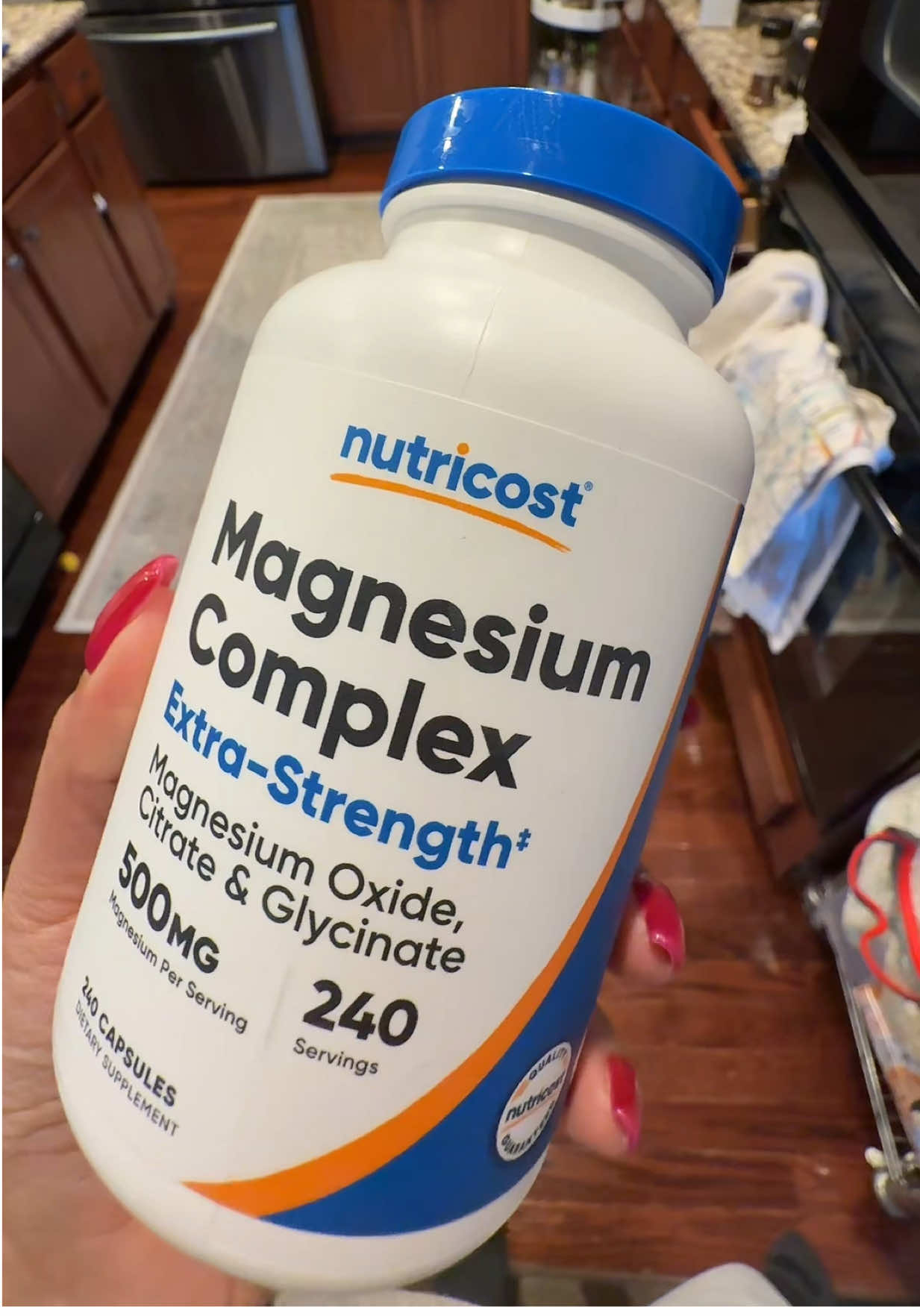 TikTok post by @lanyahm for Nutricost. Caption reads: [...] #healthtok #thirdparty #quality @Nutricost.