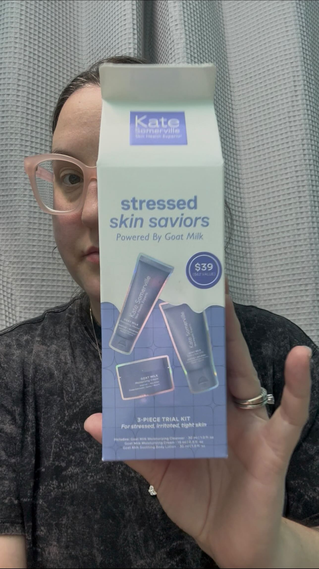 Instagram post by @staceykashkash for Kate Somerville. Caption reads: @katesomervilleskincare 

~Stressed Skin....