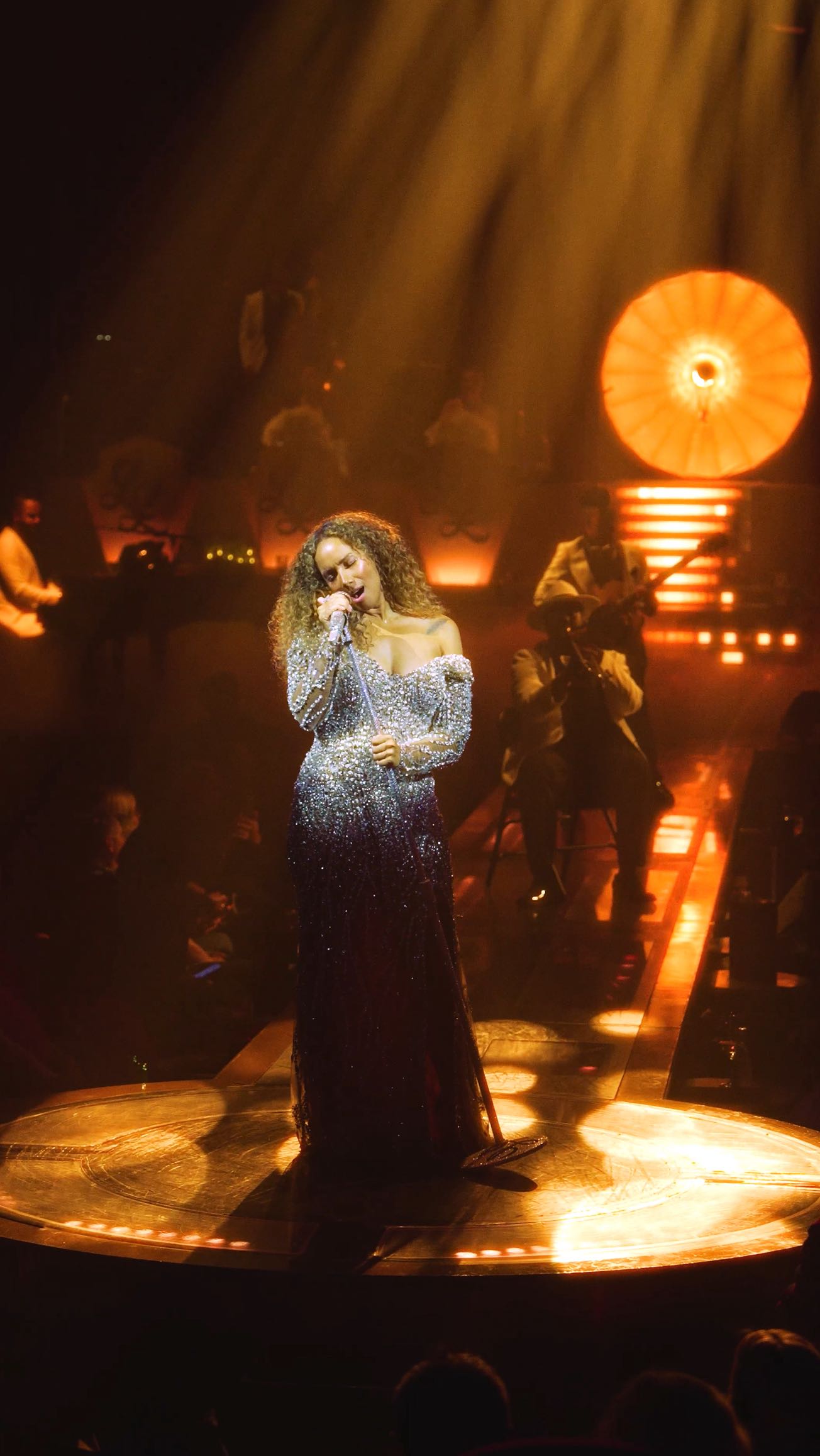 Instagram post by @leonalewis for The Venetian Las Vegas. Caption reads: Forever inspired by Queen Etta James ✨this show is....