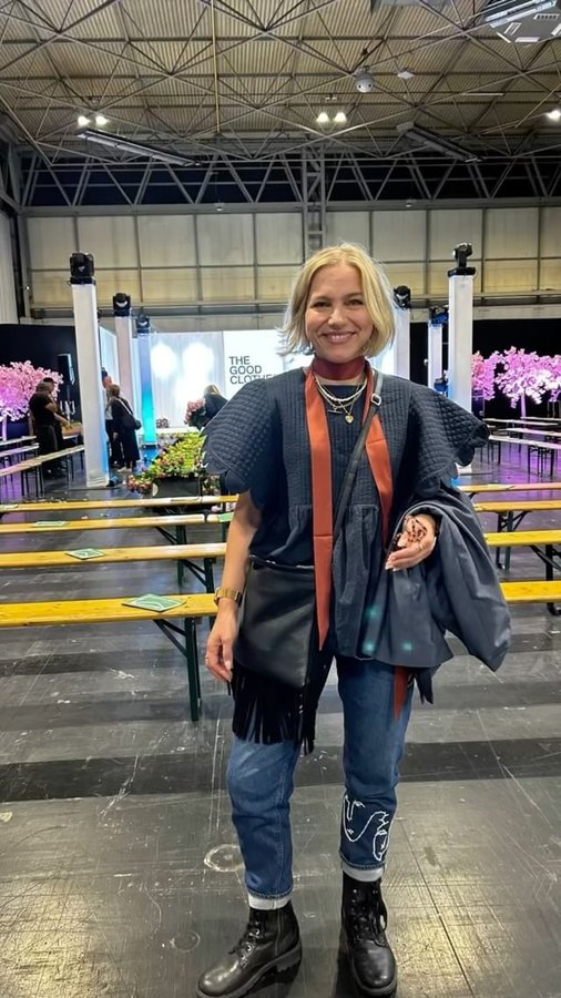 Instagram post by @keira_scottsamuel for Select Model Paris. Caption reads: Had a fab day yesterday at the @thegoodclothesshow....