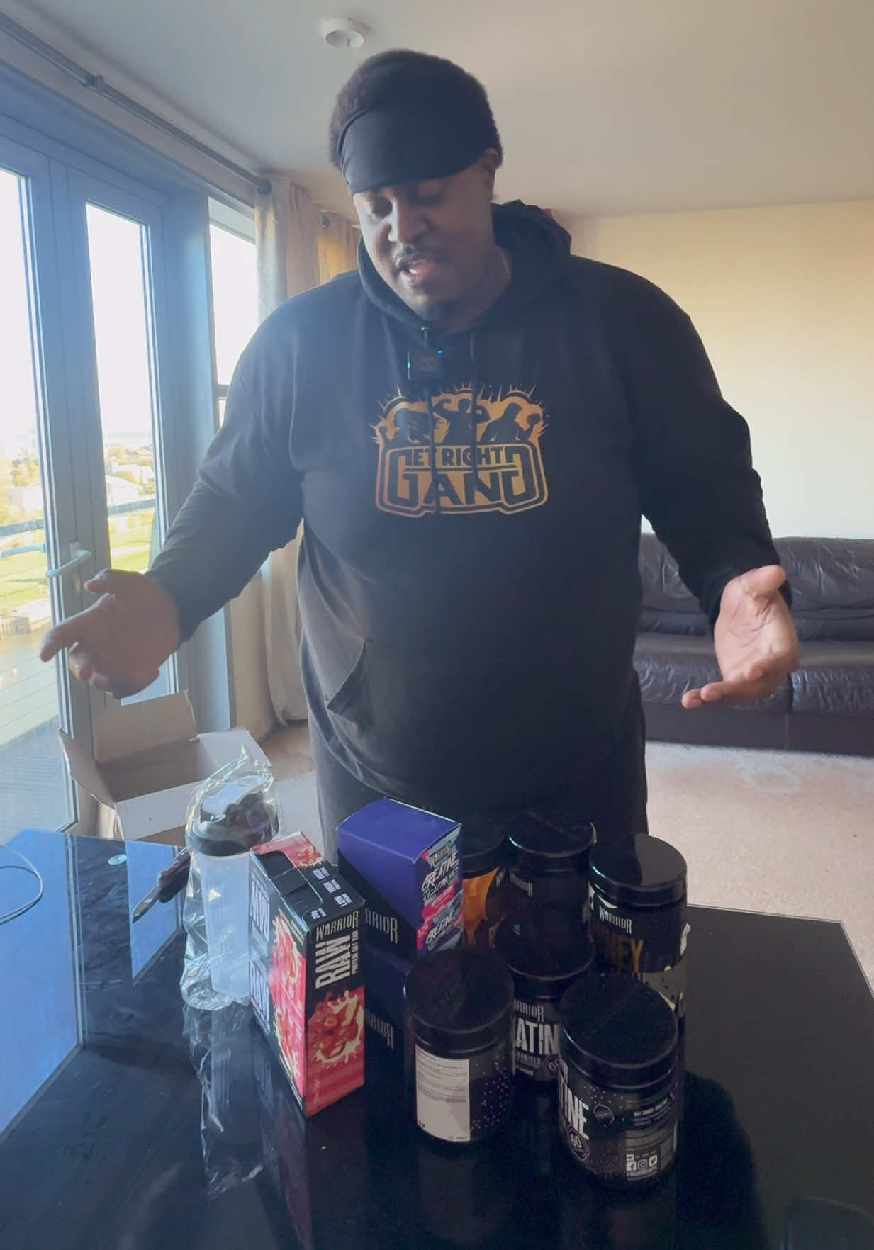 TikTok post by @jamalgetright_ for WarriorSupps. Caption reads: Special thanks to @WarriorSupps for the generous....