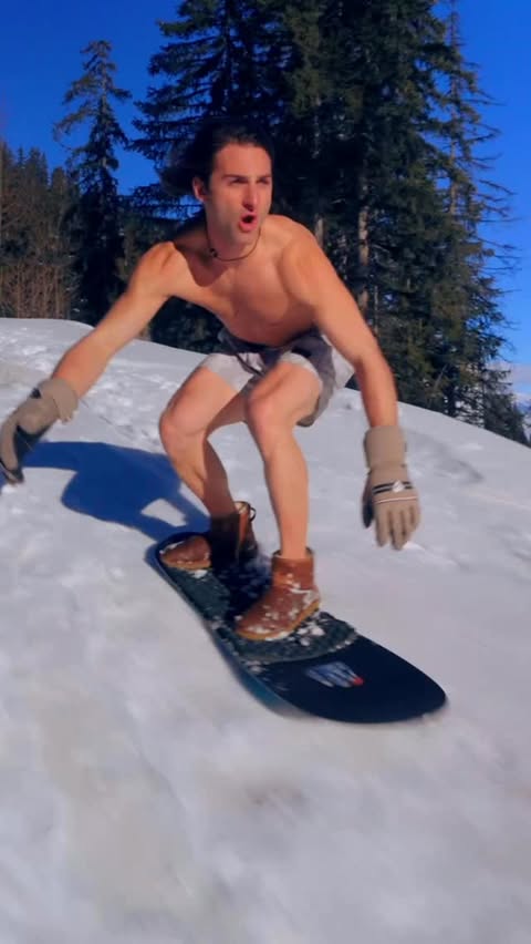Instagram post by @patburgener for Volkswagen. Caption reads: Adapting to Swiss weather 🥶🌊 #goodvibes....