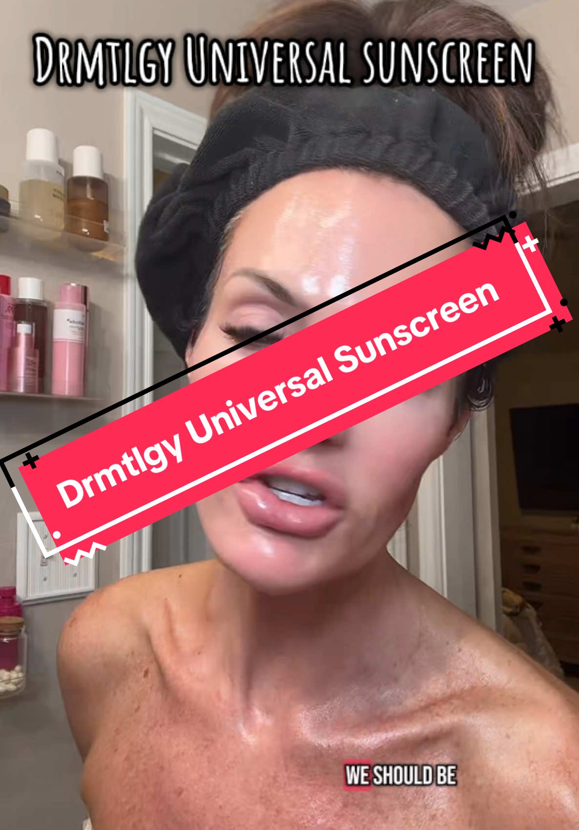 TikTok post by @glowupjourneywithrachel for DRMTLGY. Caption reads: [...] your skin’s been waiting @DRMTLGY....