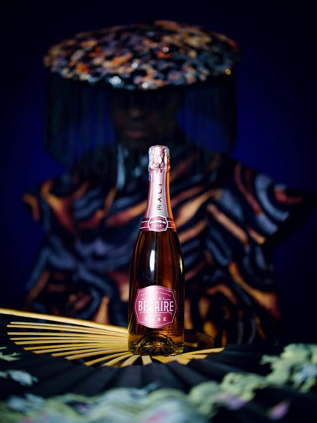 Instagram post by @filbertmkwiche for Luc Belaire. Caption reads: Main character energy brought to you by....