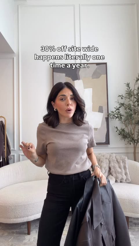 Instagram post by @vanessaa.giuliani for Dynamite Clothing. Caption reads: @dynamiteclothing’s 30% off sitewide literally....