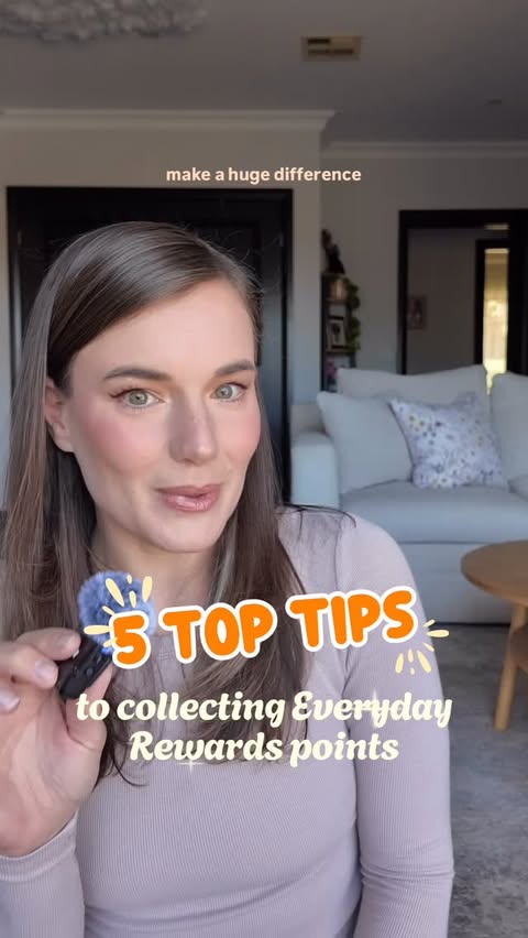 Instagram post by @oliviawhite for Everyday Rewards. Caption reads: I collected over 20,000 Everyday Rewards points....