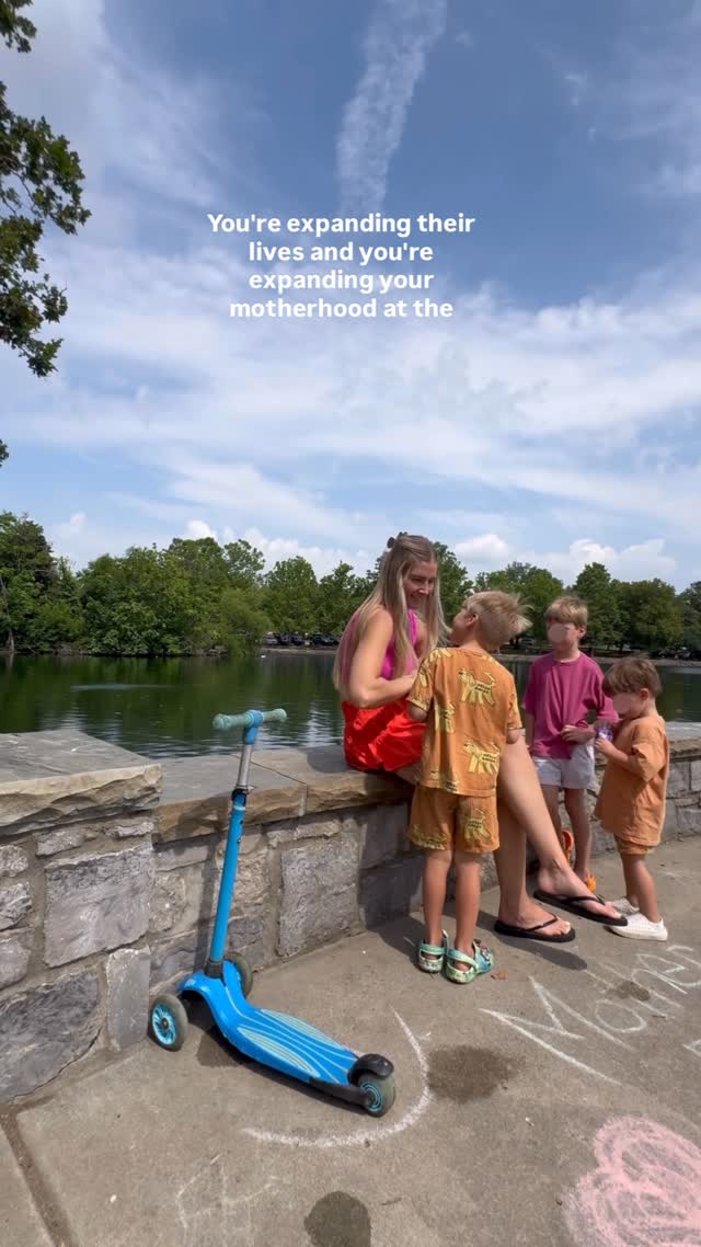 Instagram post by @chanwiththeboys for MadeGood. Caption reads: truly it’s all about living more 🤸‍♀️🌳💕
it's....