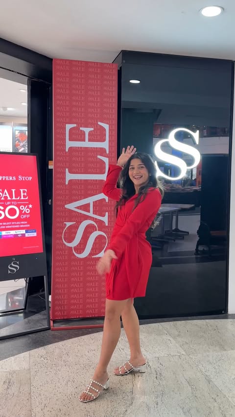 Instagram post by @michellerosequadros for Shoppers Stop. Caption reads: [...] brands. Local prices. Every @ShoppersStop....