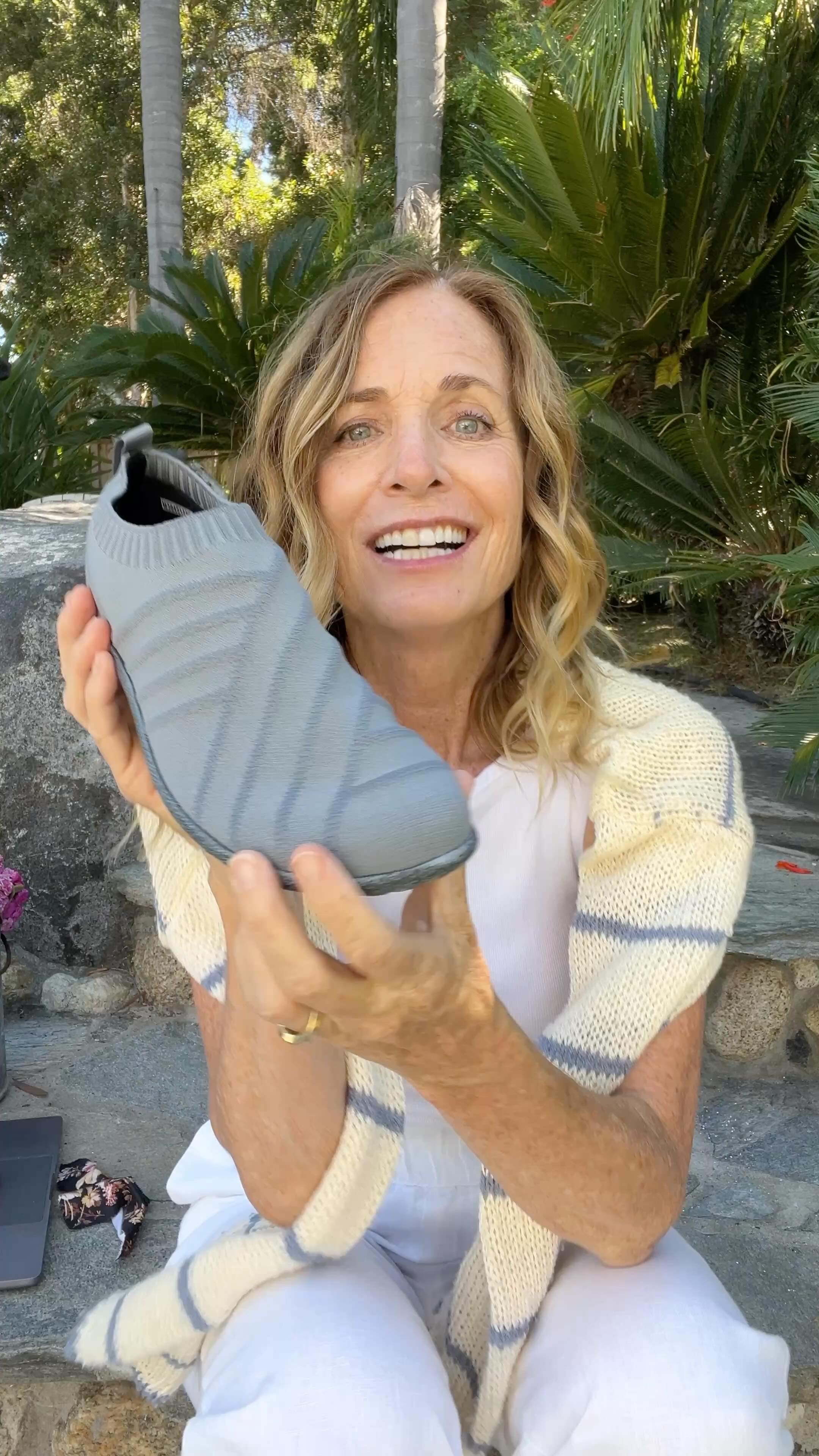 Instagram post by @bellabranchdiy for Naot Shoes North America. Caption reads: I’m not taking off these cute Okahu shoes from....