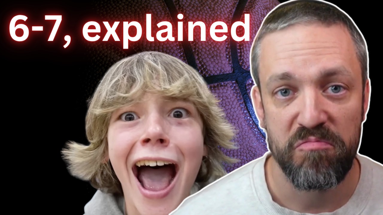 YouTube post by @languagejones for Lingoda. Caption reads: Is 67 just brain rot?.