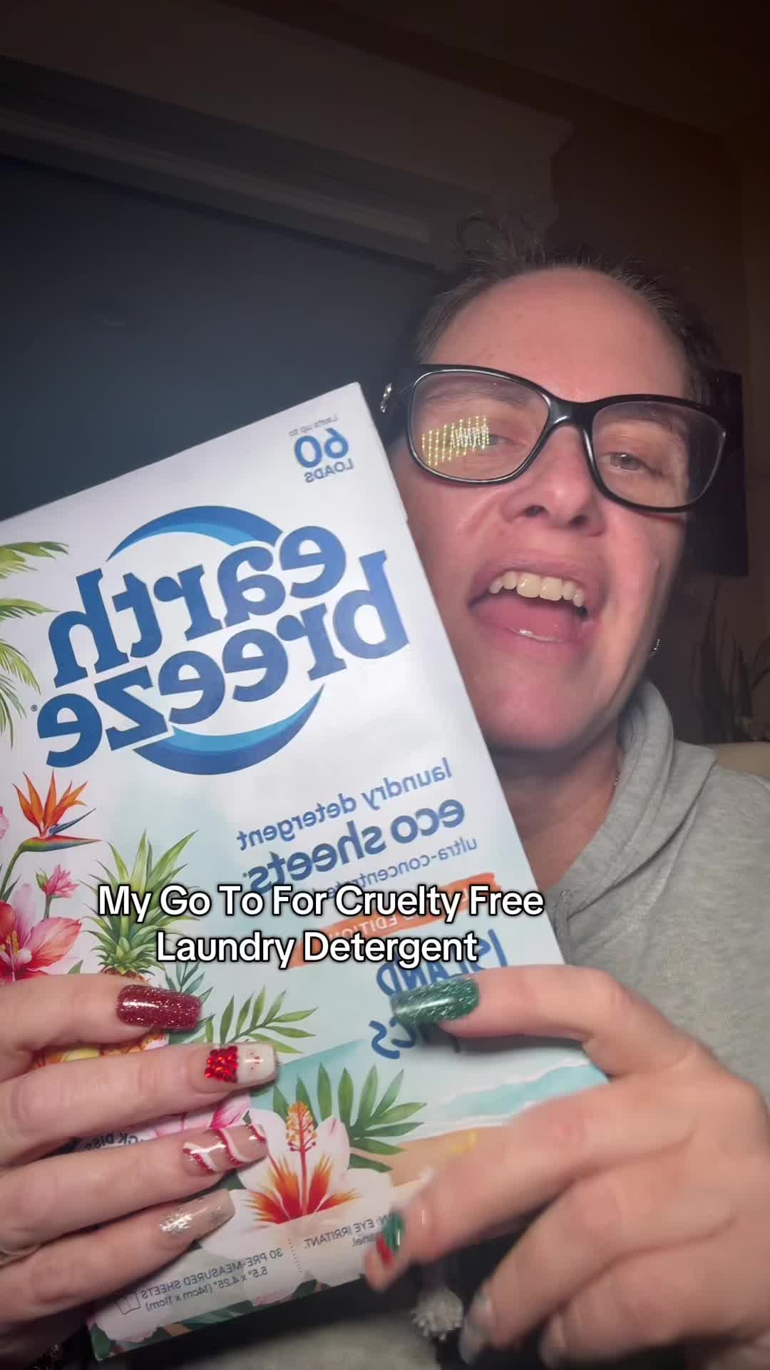 TikTok post by @tracypanyc for Earth Breeze. Caption reads: [...] brands that care about animals🫶🏻🙏@Earth....