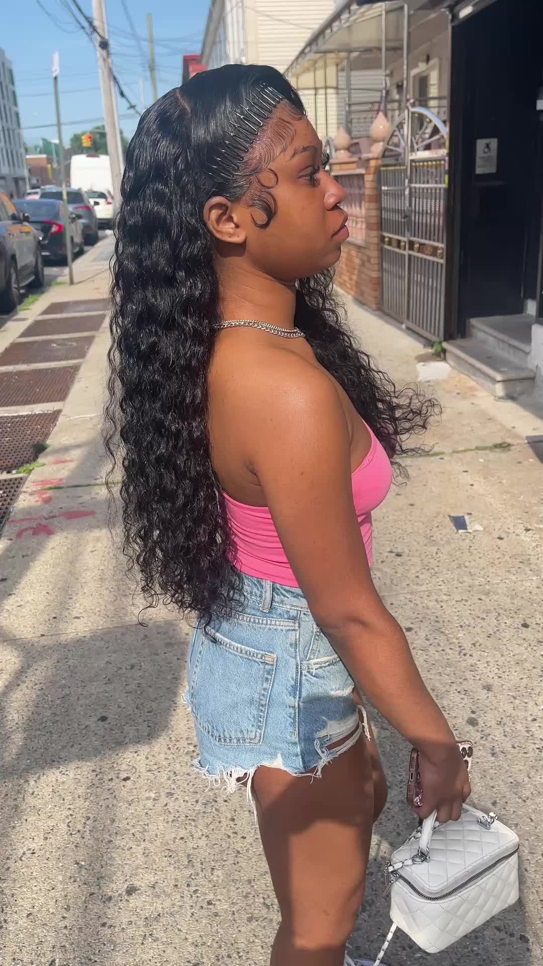 TikTok post by @bhodgyalcecee for Subella Hair. Caption reads: [...] the shopping cart for this wig from @Subella....