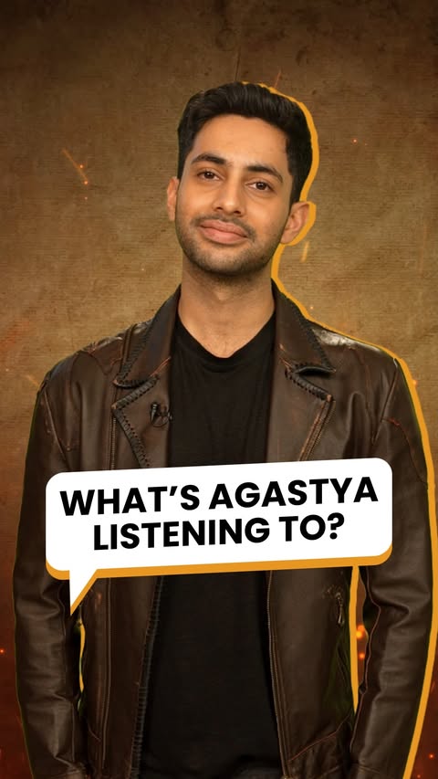 Instagram post by @jiosaavn for Sony Music. Caption reads: Curious about what’s on Agastya Nanda’s playlist?....