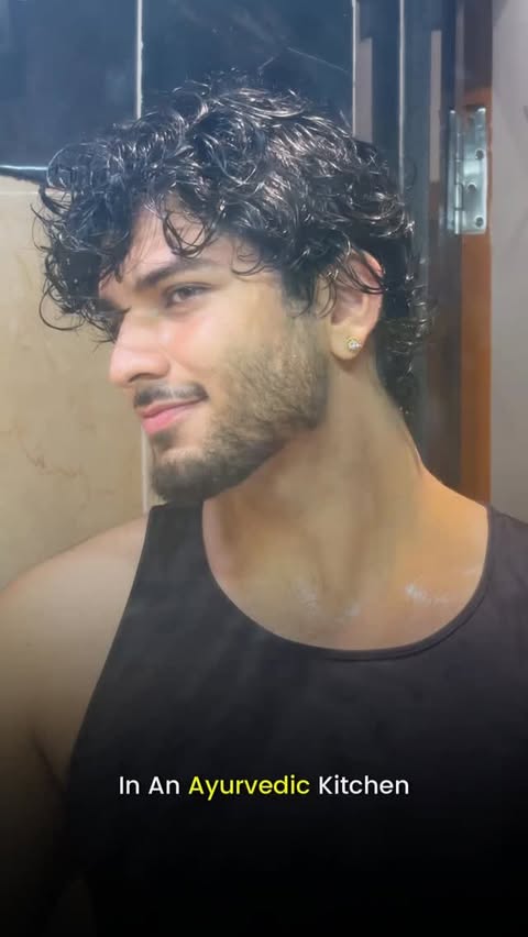 Instagram post by @hardikyadddav for Nat Habit®. Caption reads: [...] for healthy, soft & nourished hair.....