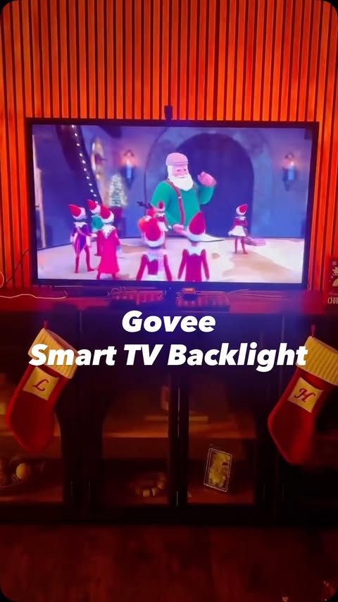 Instagram post by @allthingshome_stela for Govee. Caption reads: Setting the mood made easy 
Meet the....