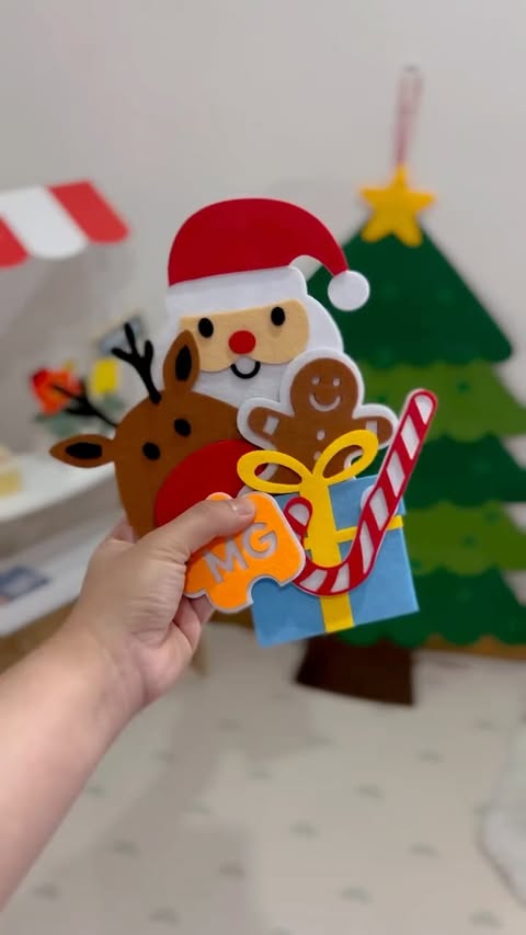 Instagram post by @primrosedct for Montessori Generation. Caption reads: The Perfect Christmas felt tree for your....