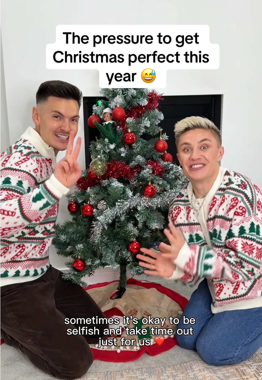TikTok post by @matthewandryanuk for air up. Caption reads: So excited for all the Christmas traditions now....