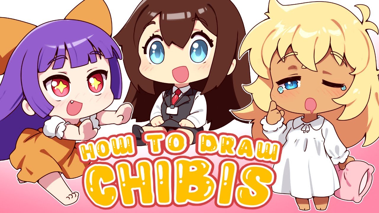 YouTube post by @LinesSensei for Redbubble. Caption reads: How To Draw Chibi Super Easy.
