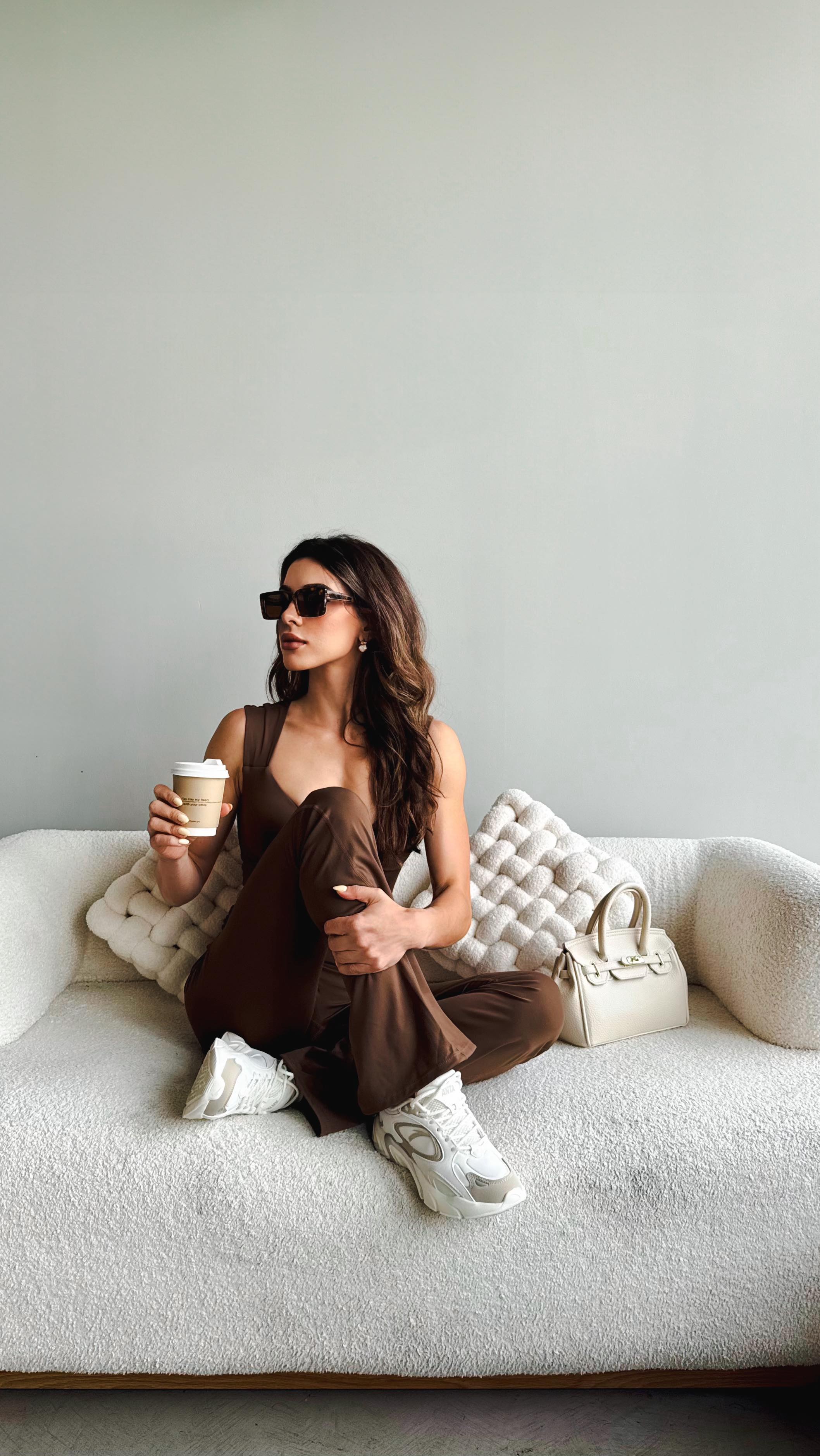 Instagram post by @mandyintl for Namshi. Caption reads: Activewear haul from @namshi 🤍

my go to place....