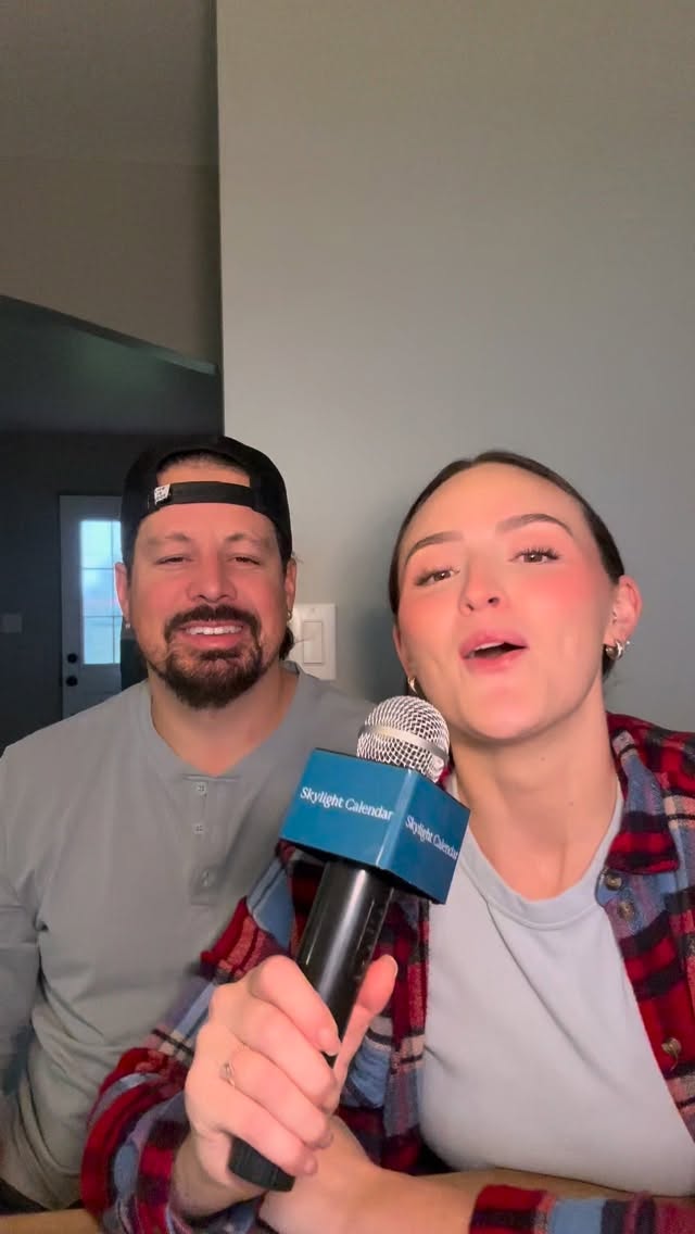 Instagram post by @madisonleblanc_barbosa for Skylight Frame. Caption reads: “Do I need to call Santa?” is my secret weapon....