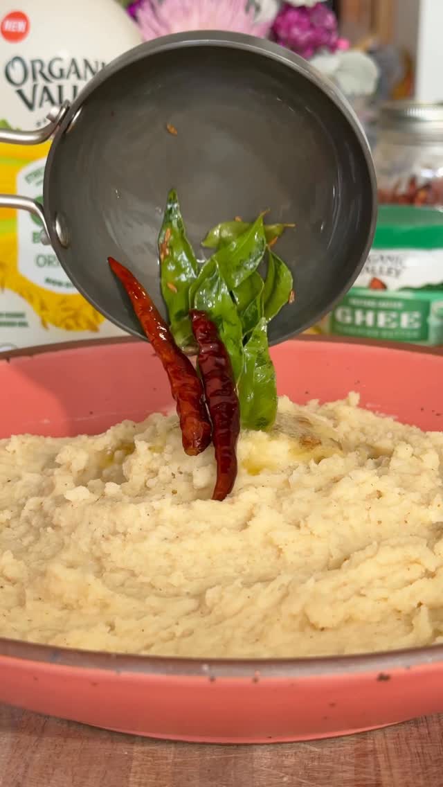 Instagram post by @chefpriyanka for Organic Valley. Caption reads: This is the only side dish I’m making ✨ 

Curried....