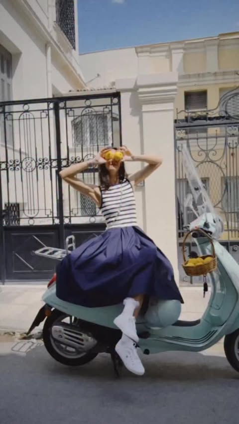 Instagram post by @helenrico for GANT. Caption reads: Dropped my lemons 🍋 @gant #gant #ad.
