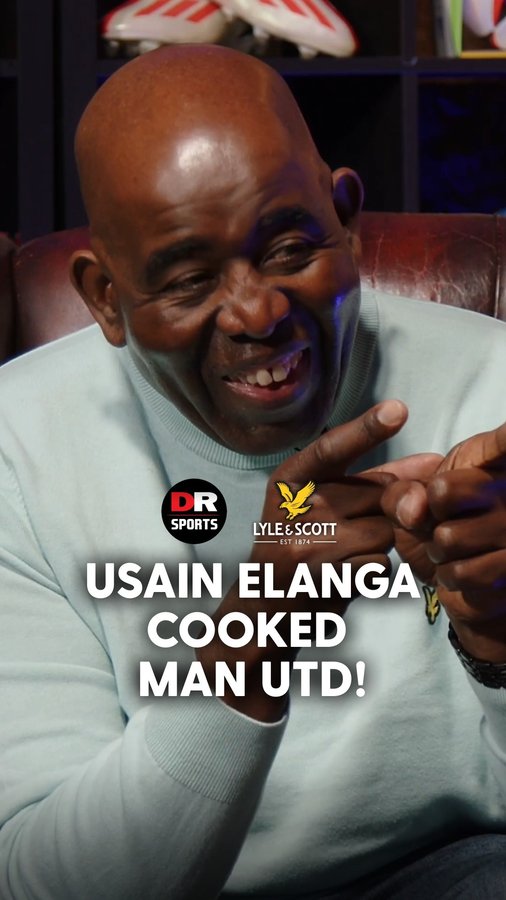 Instagram post by @drsports_media for Lyle & Scott. Caption reads: Robbie COOKS KG for Man Utd getting rinsed by....