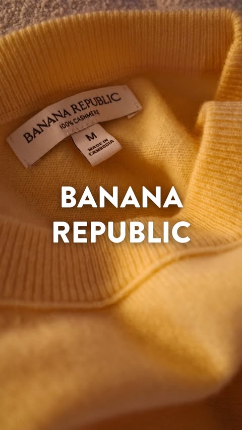 Instagram post by @jeffyamazaki for Banana Republic. Caption reads: [...] 🧶

My cashmere sweater from @bananarepublic....