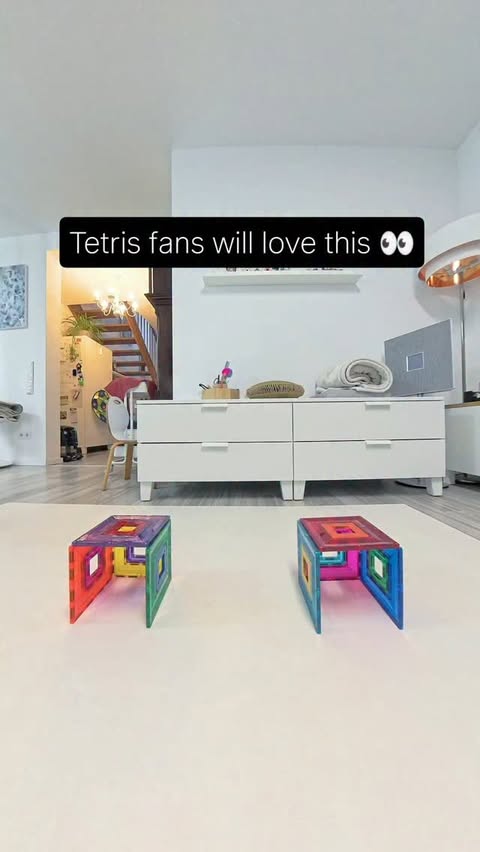 Instagram post by @lucycollective.space for Connetix Tiles. Caption reads: [...] Ambassador Advertisement #CONNETIX....