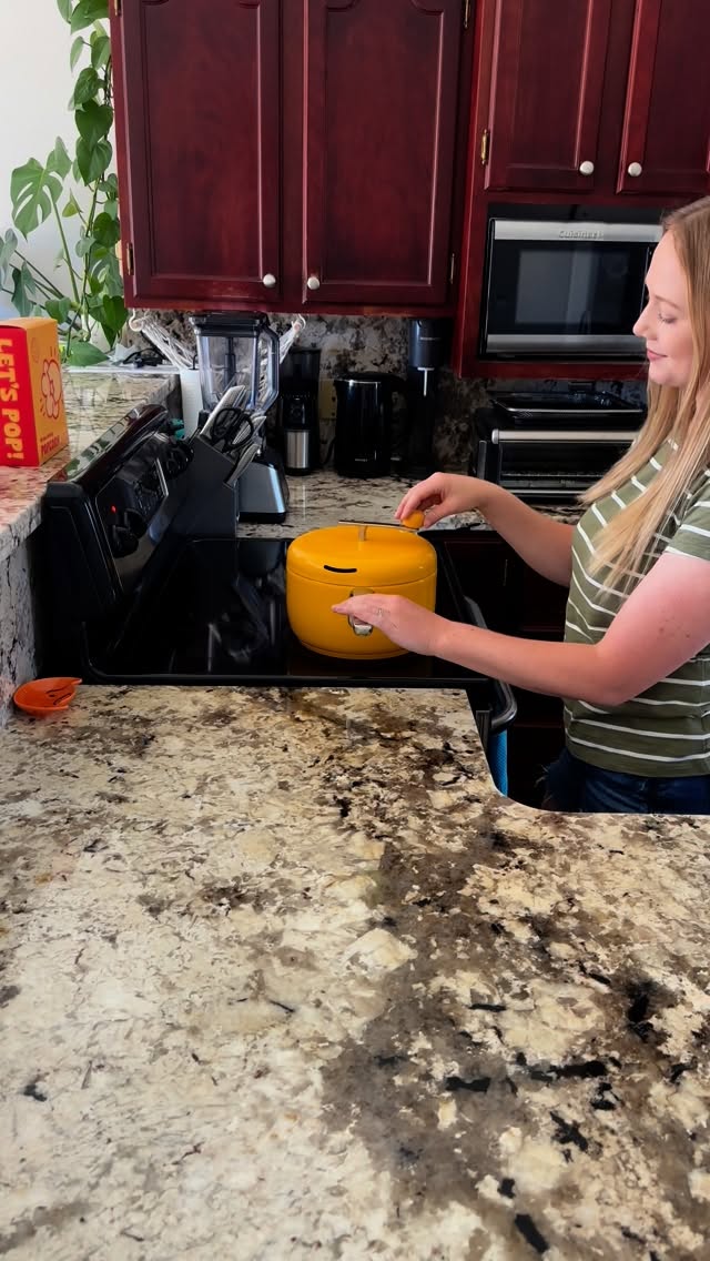 Instagram post by @thatcasualmama for Popsmith. Caption reads: [...] + delicious popcorn at home 🍿 The Popsmith....